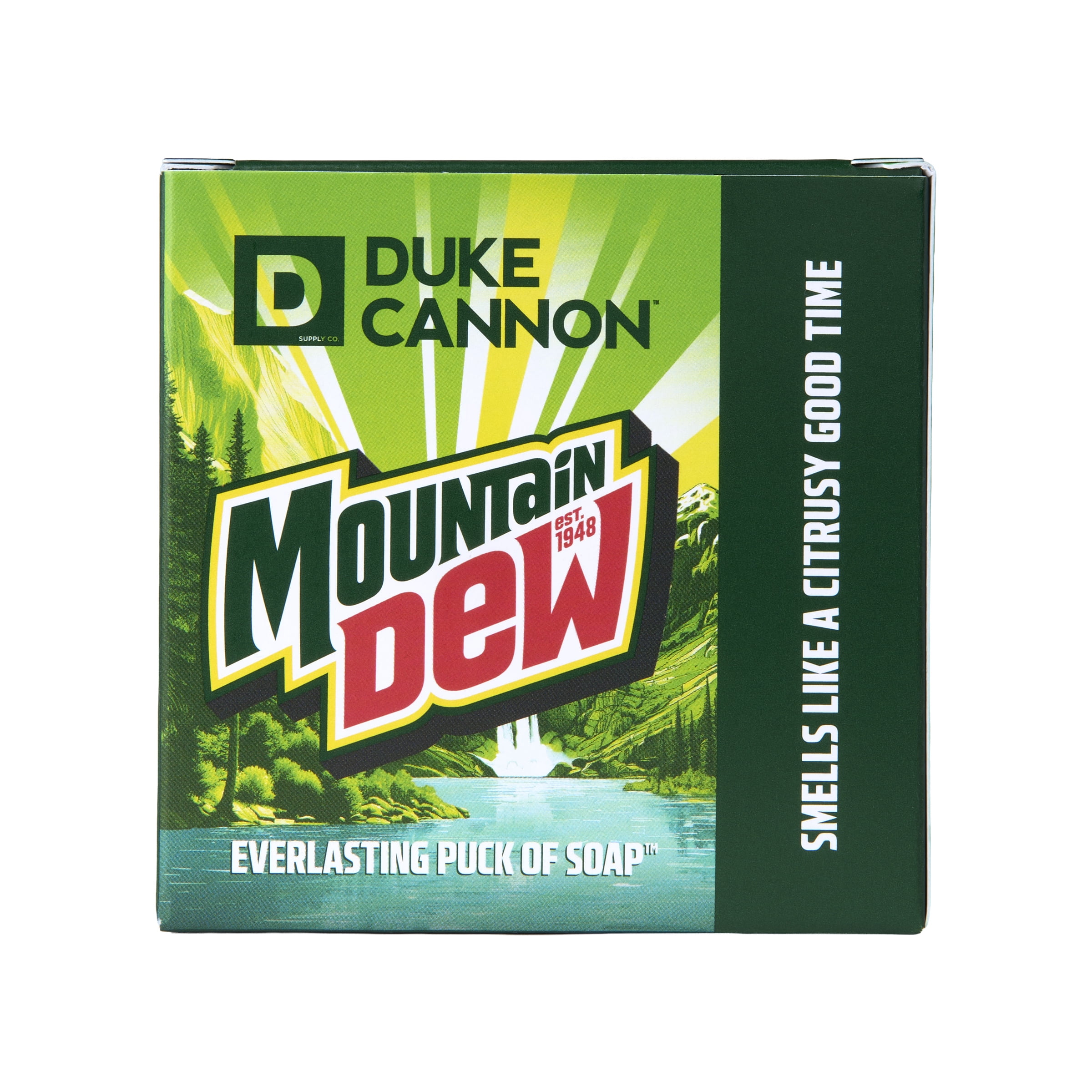 Duke Cannon Everlasting Puck of Soap, Mountain Dew, 5 oz