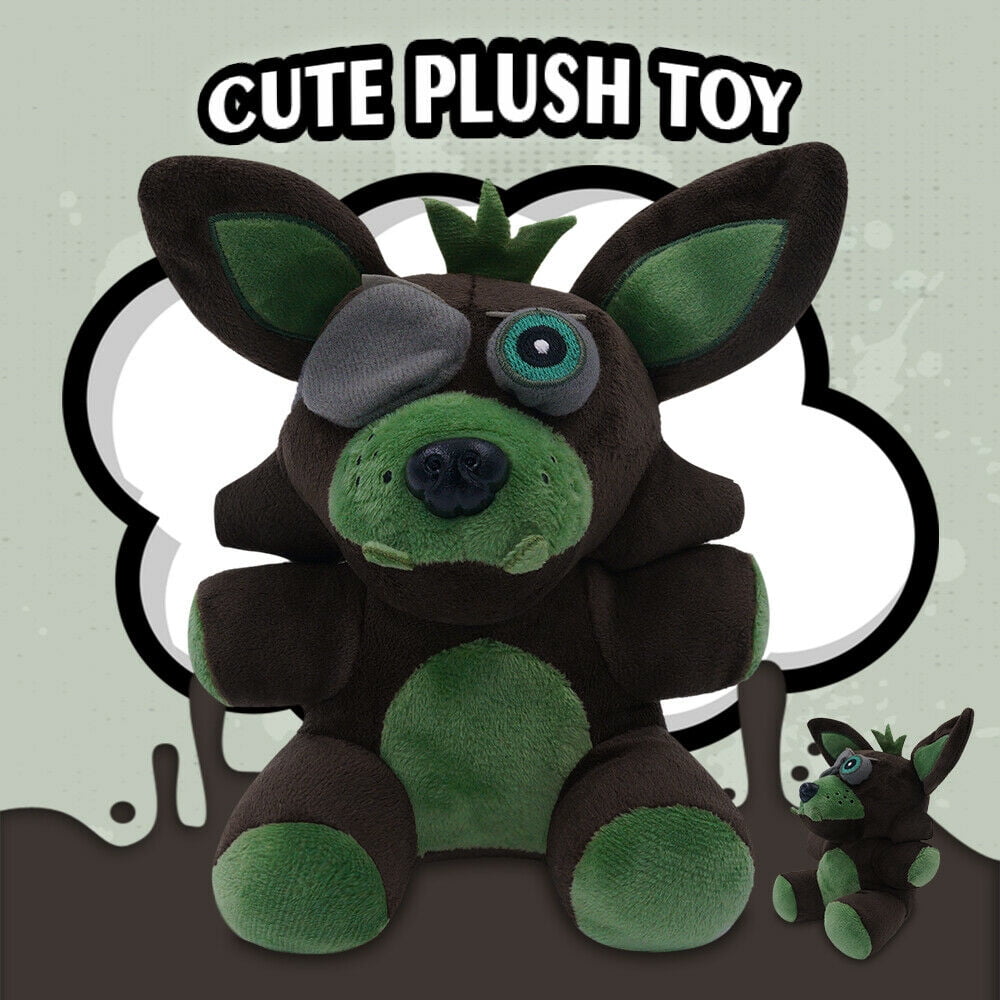 Five Nights At Freddys Phantom Foxy Green Brown Plush Stuffed Toy