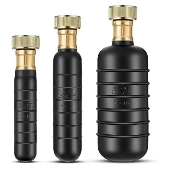 Drain Bladder Kit,3 PCS Cleaning Bladders Fits 1 to 6 Pipe, Unclogs Stubborn Blockages in Main & Sewer