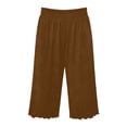 thumbnail image 7 of Nugftut Womens Capris Plus Size, Baggy High Waist Casual Capri Pants Stretch Soft Comfortable, 7 of 7