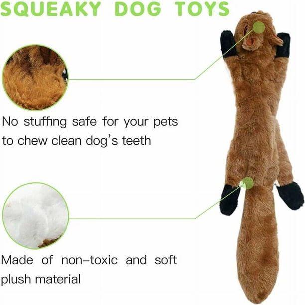 Juguete Chirriante Para Perros Pequeños - Peluche De León Sin Relleno, Con Papel Arrugado Dentro, Para Masticar Y Aliviar La Dentición
