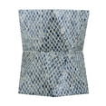 thumbnail image 4 of GZXS Blue Hexagon Garden Stool Accent End Table with Capiz Inlay, 19" Decorative Side Table for Indoor & Outdoor Use, No Assembly, 4 of 10