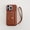 Dark Brown, variant on Phone Case-This Luxurious Faux Leather Phone Case Features a Solid Color Lychee Pattern,a Small Mirror,And Can Hold Multiple Cards. It Is Compatible with Apple Iphone 15,14,13,12,11 Pro Max Versions