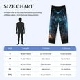 thumbnail image 2 of Salouo Cool Blue Light Wolf Print Pajama Pants for Men, Lounge Pants Elastic Waistband Casual Men's sleepwear Loungewear Sleep Pajama Pant -Large, 2 of 7