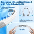 thumbnail image 2 of SIMWAL 6000mAh Neck Fan, 30H Runtime 6 Speeds 360° Airflow, USB Rechargeable Personal Fan & Wearable Fan for Camping Travel Beach Outdoor Sports, White, 2 of 10