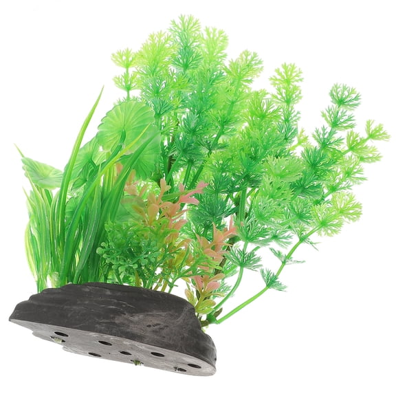 LIFKOME Realistic Freshwater Aquarium Plants Decoration for Fish Tanks, Stylish Green Aquatic Plant Ornament