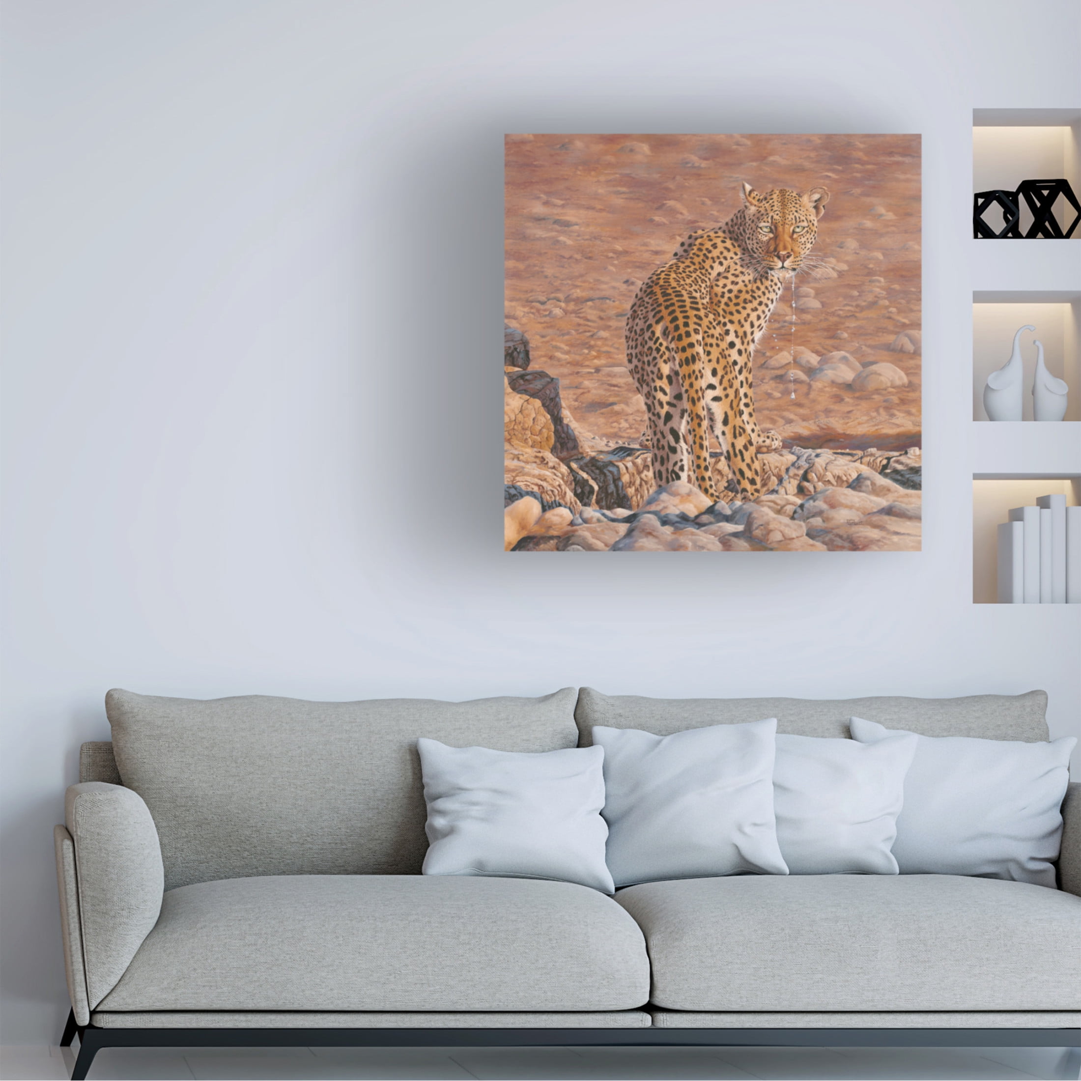 Canvas Wall Art - Delene Lambert 'Disturbed' Wall Art for Living Room, Bedroom, or Office Décor by Trademark Fine Art - 35 x 35 Inches