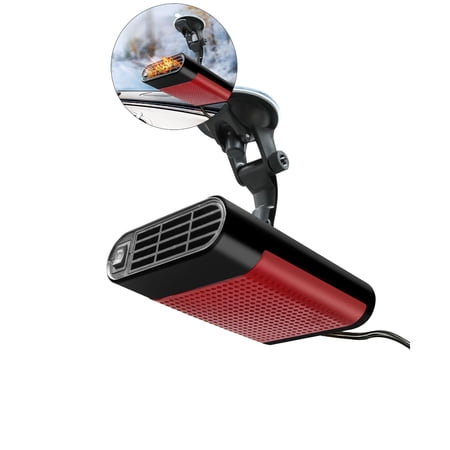 WNFJR Portable Car Heater That Plugs Into Cigarette Lighter 12V Car Heater Defroster for Winter Car Vehicle Heater for Cars(Red)