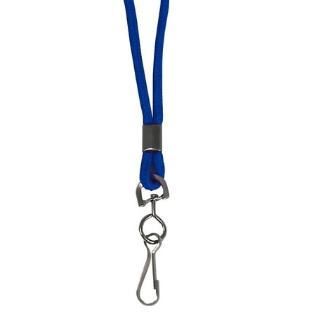 C-Line Standard Lanyard, Swivel Hook, Blue, 36 Inches Long, 24 per Pack (89315-24)