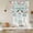 Green Pink, variant on Turquoise Bunny Easter Tie Up Curtains 45 Inches Long, Kitchen Window Curtains Over Sink, Eggs Spring Floral Rabbits Wooden Small Window Curtains Shade Balloon Curtains Valances for Bedroom 34"x45"