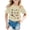 Beige, variant on WOYY Toddler Girls T Shirt Insect Print Short Sleeve Round Neck T-Shirt Tee, Sizes 1-2T