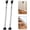 Silver, variant on Door Security Bar - Adjustable  Door Security Bar for Travel, School, Dorm and Home - Door Jammer for Hinged Doors and Sliding Door Security – Silver