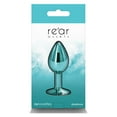 thumbnail image 3 of Rear Assets Aluminum Anal Plug, Small, Teal, 3 of 5