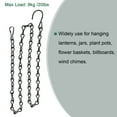 thumbnail image 4 of Unique Bargains 90cm Extension Lighting Chain S Hook Hanging Chains Black 2 Pack, 4 of 6