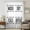 White, variant on Laundry Sheer Curtains 45" Long, Funny Wash Dry Fold Minimalist Text Black Light Filering Curtains, Breathable Simi Curtain Privacy Drapes for Kitchen Bathroom Lightweight Small Window Treatment