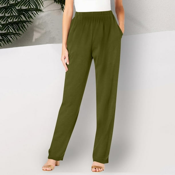 Pantalon De Grossesse Taille Haute Extensible – Pantalon D’Été Ample Et Confortable Avec Bande Élastique