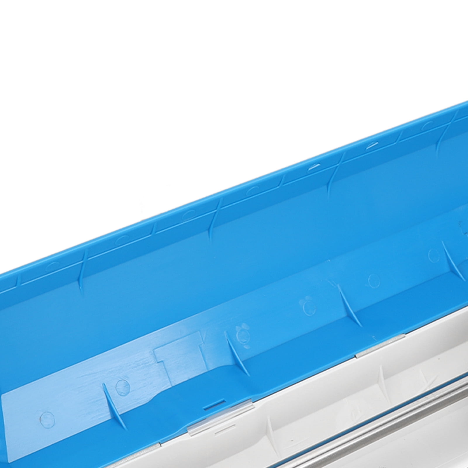BIMZUC Plastic Wrap Dispenser with Slide Cutter Smooth Cutting Reusable Cling Film Dispenser for Kitchen Tin Foil Aluminum Foil Food Storage Organization Large Size (15.0 inches / 38 cm)