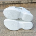 thumbnail image 6 of HomeDM Wedge Platform Sandals for Women Open Toe Ankle Strap Casual Slip-On Summer Beach Sandals, White Size 6.5, 6 of 9