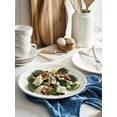 thumbnail image 6 of LE TAUCI Dinner Plates Set of 4, 10 Inch Ceramic Embossed Serving Dish Sets, Microwave, Oven, and Dishwasher Safe, Arctic white, 6 of 7