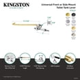 thumbnail image 4 of Kingston Brass KTNLD7 Naples Universal Front or Side Mount Toilet Tank Lever in Brushed Brass, 4 of 5
