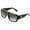 Gloss Black, variant on Large Thick Oversized Lion Head Flat Top Hip Hop Rapper Retro Aviator Sunglasses