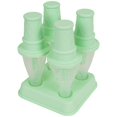 thumbnail image 1 of Molde para helado de 4 Uds., bandeja para pasteles, bandeja para cubitos de hielo, bandejas para palomitas de maíz, paletas de hielo para pepinillos, moldes de cono de helado de silicona TUNC Sencillez, 1 of 5