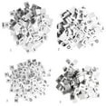 thumbnail image 4 of 100 Pieces Wooden Puzzle Tiles Craft Alphabet Mixed Lowercase Letters Embellishments Blocks, 4 of 8