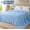 Blue snowflake print, variant on Cooling Blanket for Warm Nights, Lightweight Summer Throw Blanket,Throw - 50"×70"