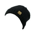 thumbnail image 4 of NYFASHION101 Exclusive Two Way Cuff & Slouch Warm Knit Ribbed Beanie, Black, 4 of 4