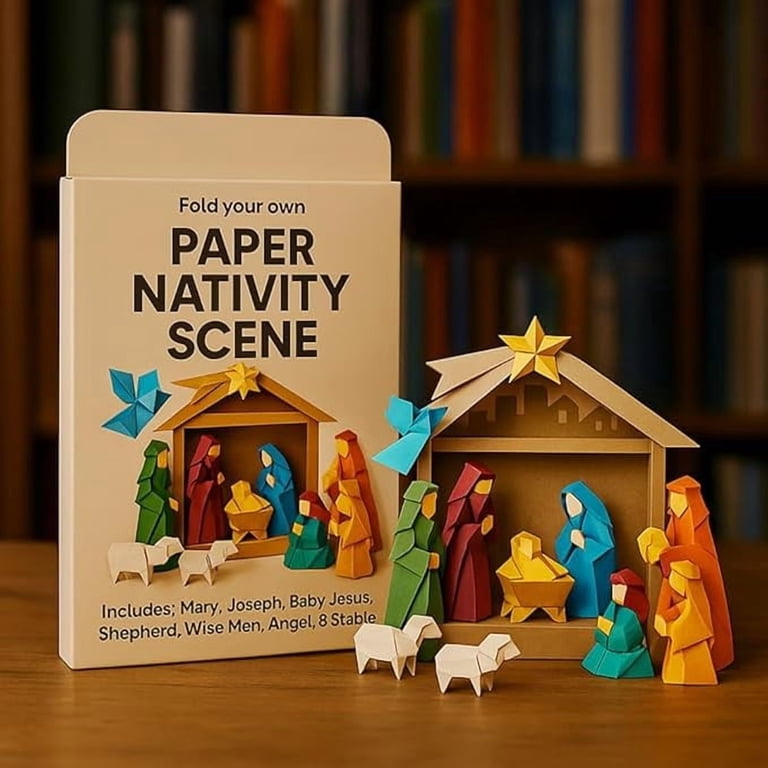 Nativity Set Paper Origami Nativity Set Origami Nativity ~ Origami Instructions Art And