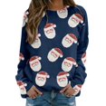 thumbnail image 4 of Vente Flash! IDALL Sweat à Capuche Graphique Manches Longues pour Femmes Col Rond Sweat de Noël Rouge m, 4 of 9