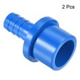 thumbnail image 3 of Uxcell 12mm Barbed x 25mm OD Spigot Straight PVC Pipe Fitting Quick Connector, Blue 2 Pack, 3 of 5