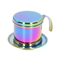 thumbnail image 4 of Colorful Vietnamese Coffee Pot Hand Make Coffee Drip Pot Coffee Filter for Home Cafe Xemplaro, 4 of 8
