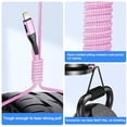 thumbnail image 4 of OIITH iPad & iPhone Lightning Cable , Fast Charging Cord Braided 10ft for iphone, Apple Mfi Certified, 3-Pack (Pink), 4 of 6