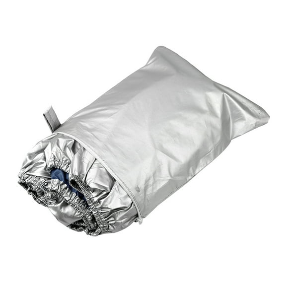 Boat Cover Yacht Outdoor Protection Waterproof Heavy Duty Silver Reflective 300D Oxford Fabric -smashing Durable and Tear Proof Fits V-HULL TRI-HULL Runabouts and Bass Boats 20-22FT