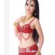 thumbnail image 2 of Guardurnaity Sujetador adelgazante con cuentas y vientre brillante, ropa interior sexy con borlas brillantes, ideal para presentaciones, festivales, Disfraces de disfraces rosa roja 34/75 °C, 2 of 6