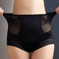 thumbnail image 2 of Women's Seamless High Waist Panties Lace Crotch Lifter Plus Size Briefs, 2 of 2