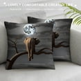 thumbnail image 3 of Fenyluxe Elephant Tree Branch Full-Moon Surrealistic Pillow Covers for Couch Sofa Indoor Outdoor Throw Pillow Cover - Pack of 1 20x20in, 3 of 5