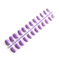 thumbnail image 1 of Vogacara 24 piezas de uñas postizas de ataúd resistentes a los arañazos de bailarina corta coloridas uñas acrílicas artificiales de color sólido DIY Juegos de manicura 26 morado claro Vogacara CE011412-26, 1 of 5
