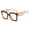 Khaki, variant on Only Moment Retro Aviator Sunglasses for Women Men Plastic Lightweight Narrow Shades Trendy UV Protection Sun Glasses Black One Size
