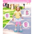 thumbnail image 2 of Juego de patines de ruedas Sportneer Kids 4 ajustables con iluminación y equipo, 2 of 7