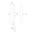 thumbnail image 2 of WS70124-BK-Kuzco Lighting-Gramercy - 20W LED Wall Sconce-24.25 Inches Tall and 2.38 Inches Wide, 2 of 2