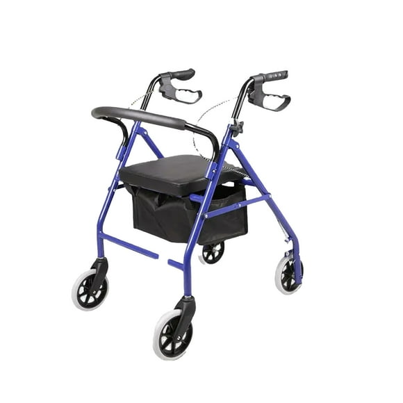 Andadera Andador 4 Ruedas Andafacil Aluminio Plegable Asiento Bolsa Andafacil Andadera