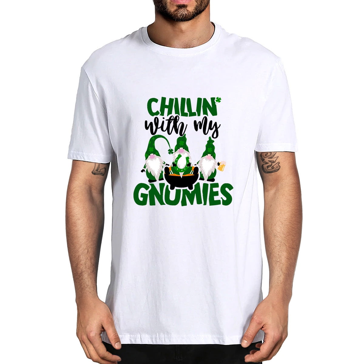 Funny Garden Gnomes Shirt Vintage Music Tees Jammin With My Gnomies T-Shirt