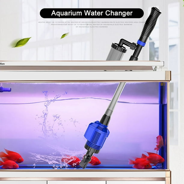 Aquarium Gravel Cleaner Efficient Electric Automatic Vacuum Water