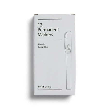 Staples Permanent Markers Fine Tip Blue 12/PK BL58129 (ENTIRE BOX) approximately 80 packs