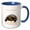 Blue/White, variant on 3drose, Colorado Territory Reptile the Western Painted Turtle, 11oz Two-tone Green Mug