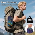 thumbnail image 4 of Hanging Hammock Portable Travel Camping For Outdooor Beach Camping Hiking Mushrooms & Stars Colorful, 4 of 8