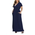thumbnail image 5 of PCEAIIH Women's Long Sleeve Plus Size Dress Casual Maxi Dresses XL-5XL Soft with Pockets, 5 of 6