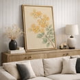 thumbnail image 4 of Framed Canvas Wall Art Vintage Floral Botanical Print for Living Room Decoration - 24"x36" NATURAL, 4 of 8